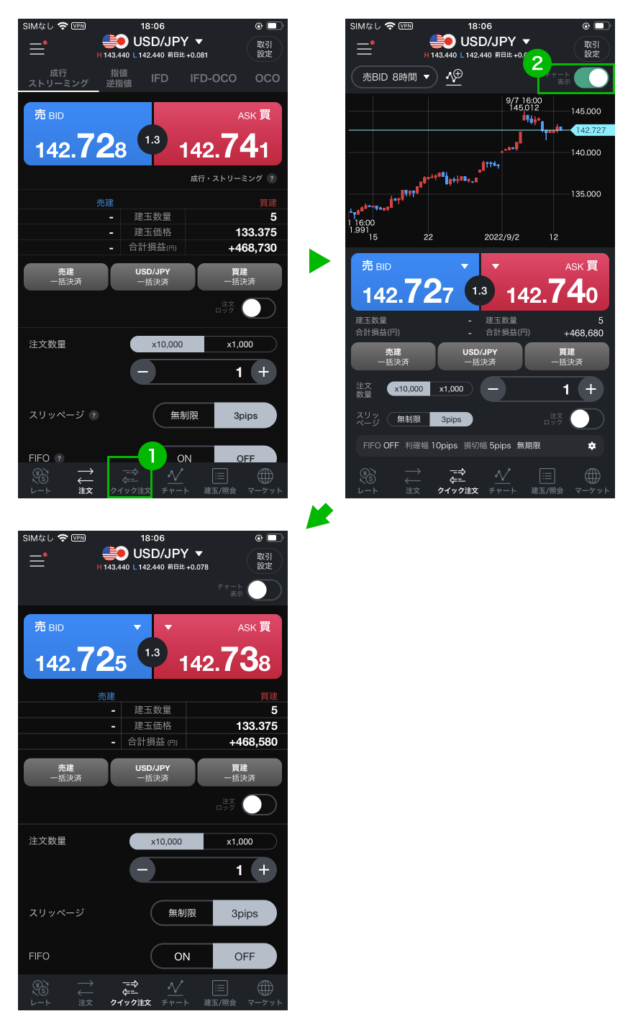 LINEFX クイック注文